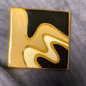 Mid-Century Modern Enamel Brooch